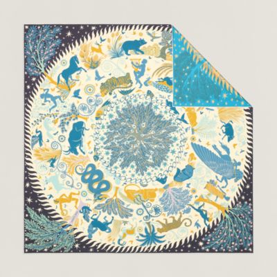 新品未使用 エルメス シルクスカーフ カレ90 ブリッドドゥガラアンフルール 花 エルメス カレ 90 ブリッド・ドゥ・ガラ・アン・フルール